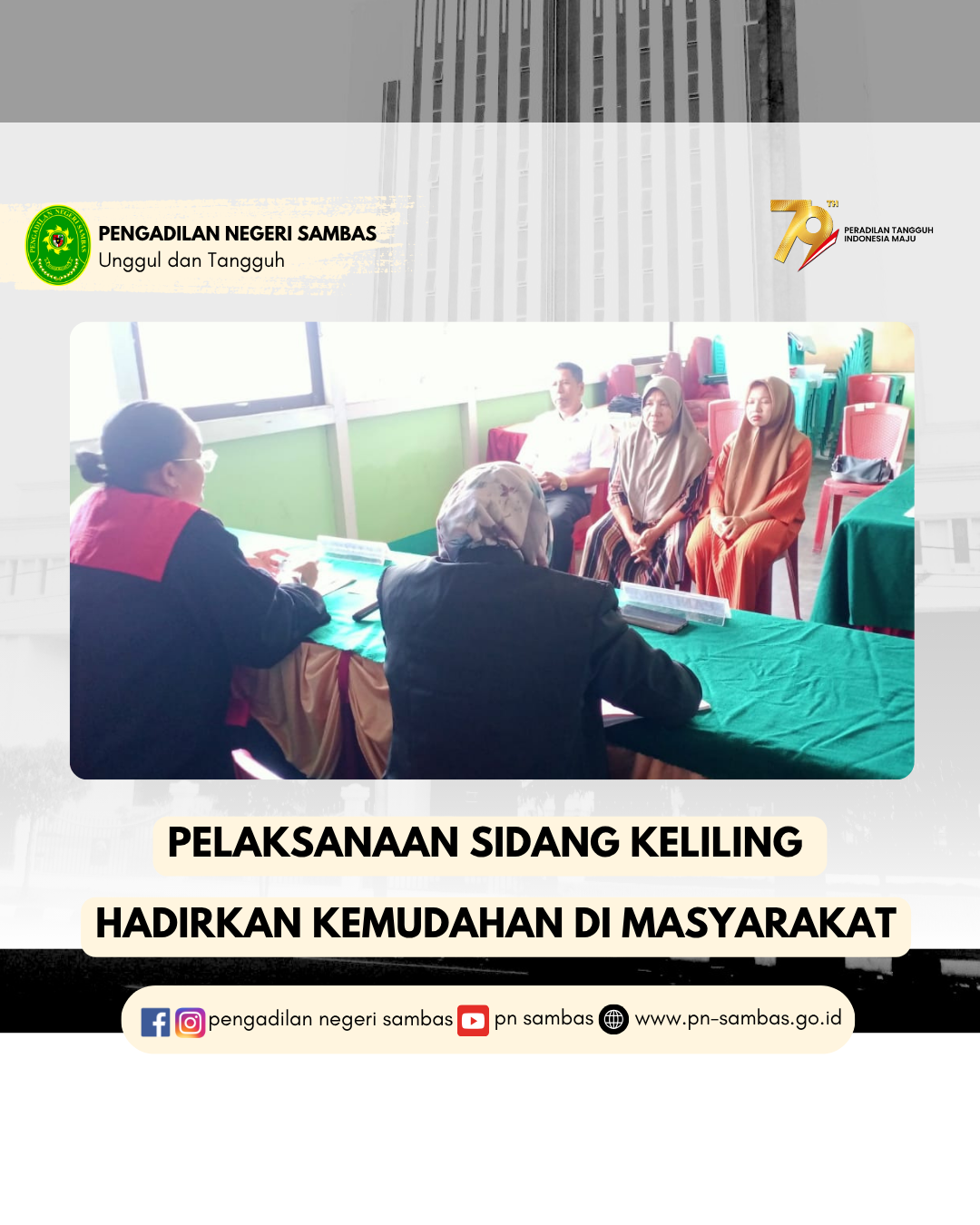Pelaksanaan Sidang Keliling