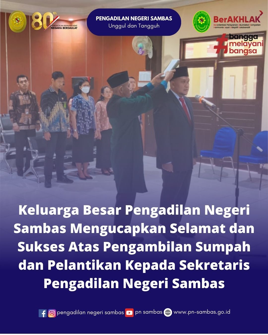 Pelantikan Sekretaris