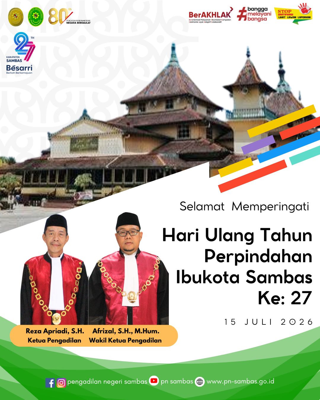 Peringatan Perpindahan Ibukota Sambas 2026